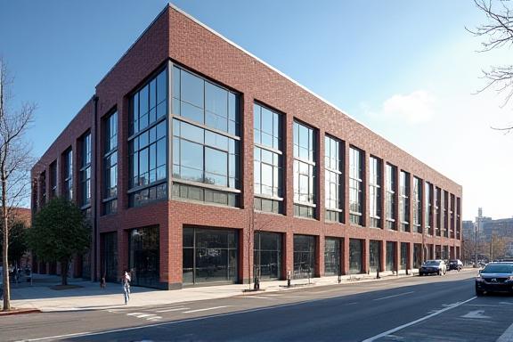 Exterior of the SweetPi high-volume confectionery production facility in NYC