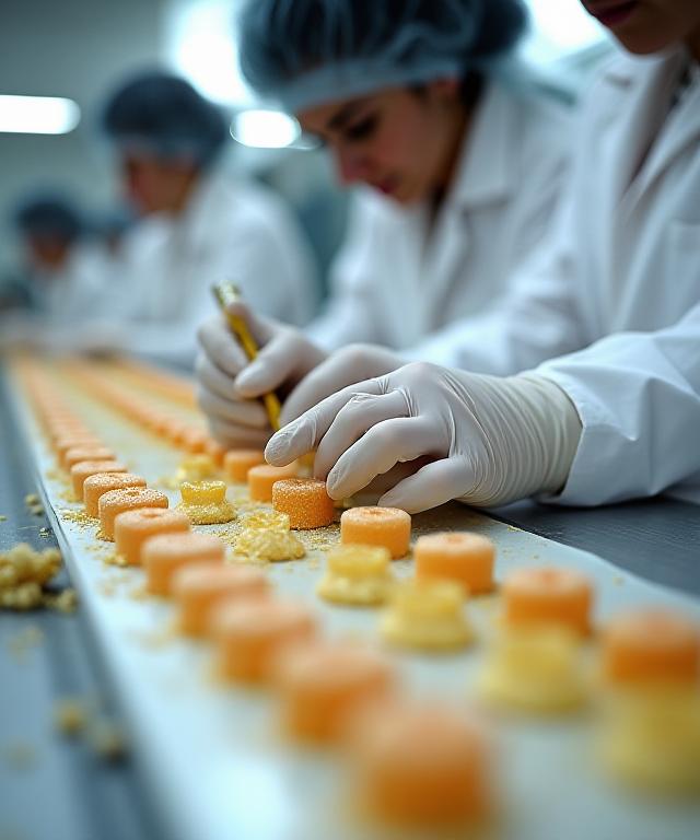 Artisan candy production process at Borden Ave